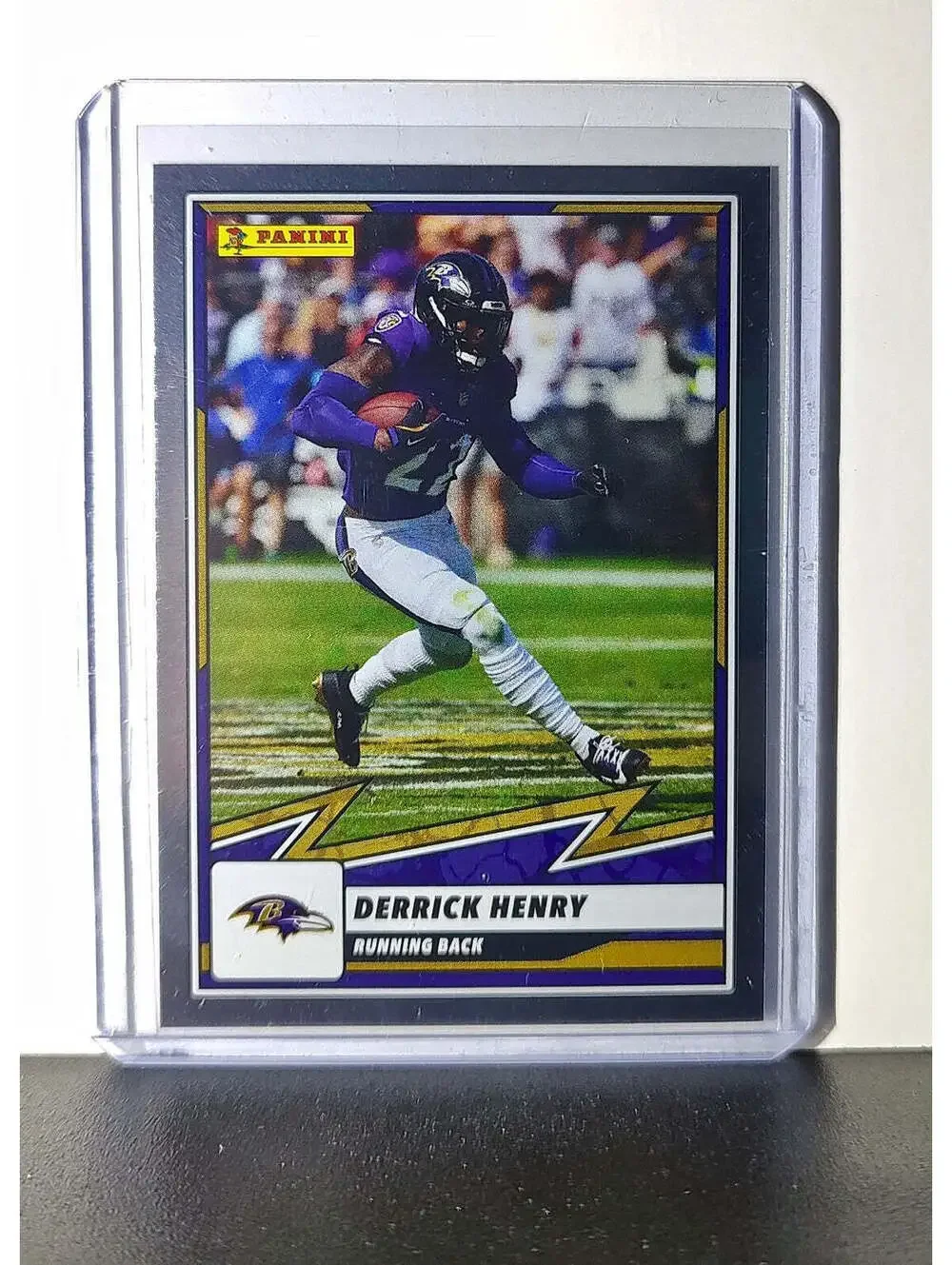 Derrick Henry 2025 Panini NFL #4 Foil Sticker Card Baltimore Ravens